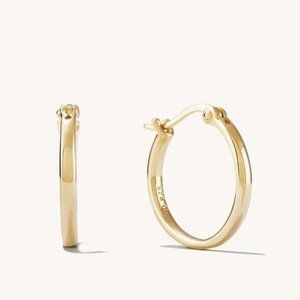 MEJURI Gold Vermeil Midi Hoop Earrings